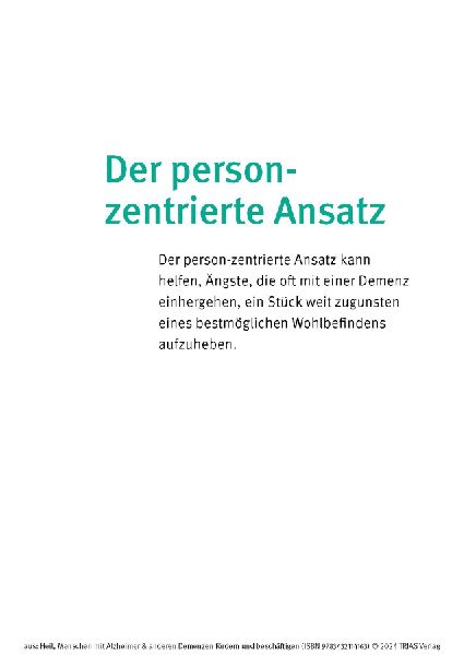 Menschen mit Alzheimer & anderen Demenzen fördern und beschäftigen