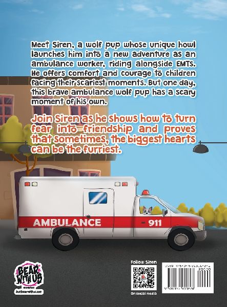 Siren the Ambulance Wolf Pup