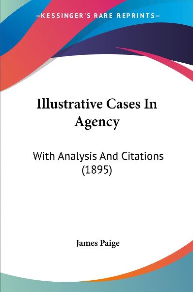 Illustrative Cases In Agency