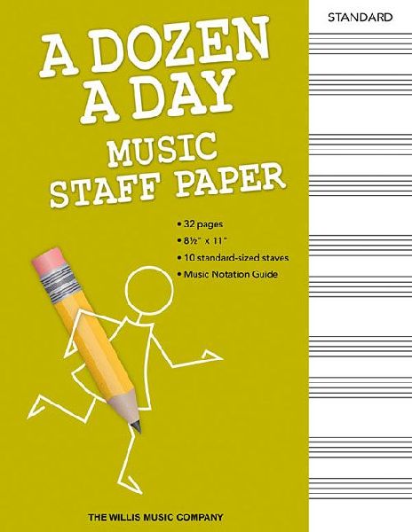 A Dozen a Day - Music Staff Paper