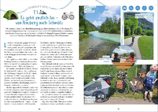 Familienradeln in Oberbayern und über die Alpen