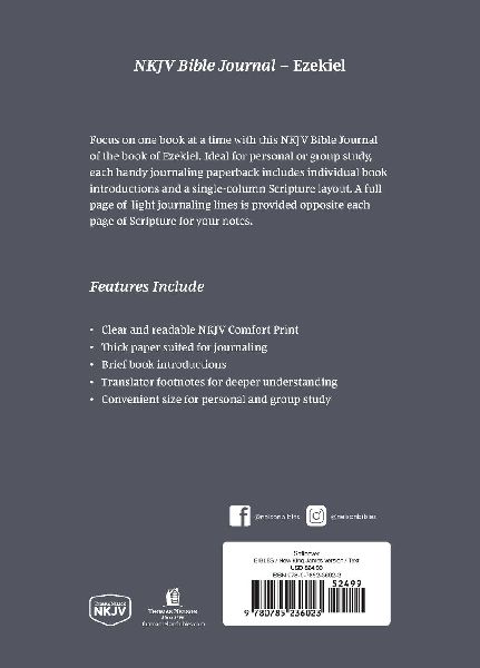 The NKJV Bible Journal - Ezekiel Softcover