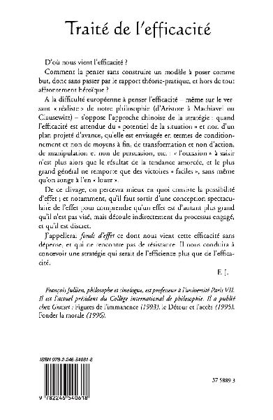 Traité de l'efficacité