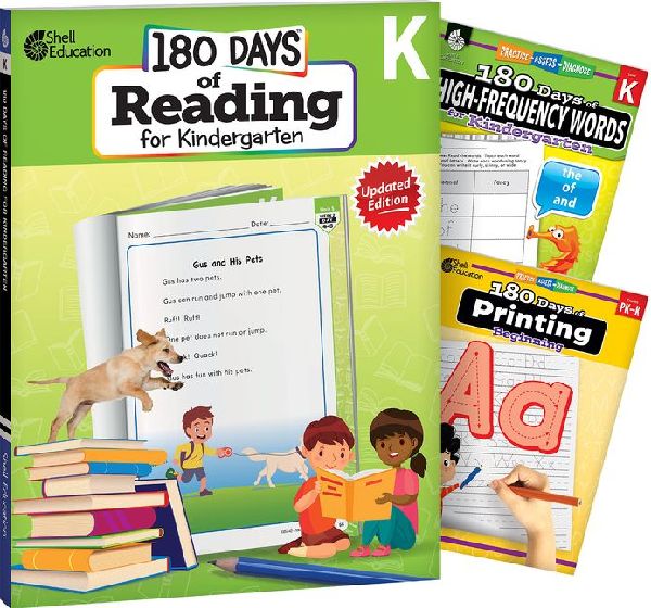 180 Days(tm) Reading, High-Frequency Words, & Printing Gra...