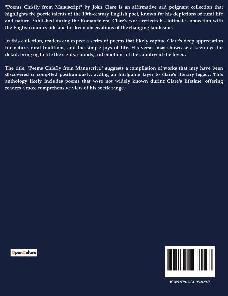 Poems Chiefly from Manuscript