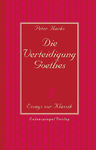 Die Verteidigung Goethes