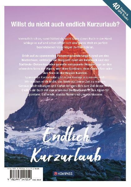KOMPASS Endlich Kurzurlaub - Alpen