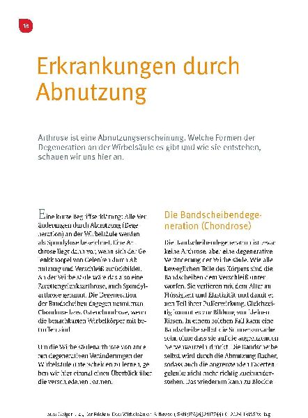 Der Rücken-Doc: Wirbelsäulen-Arthrose