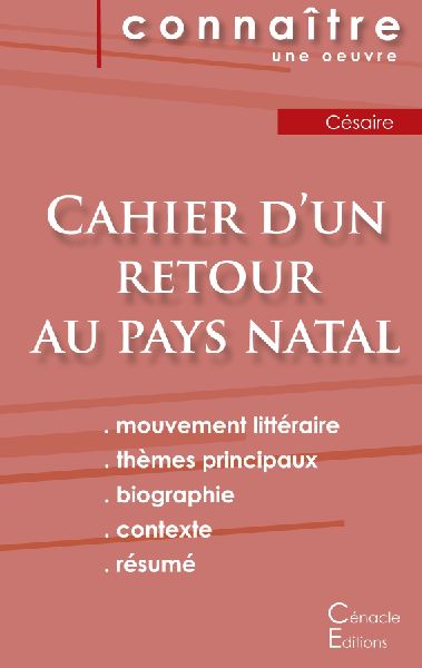 Fiche de lecture Cahier d'un retour au pays natal de Cés...