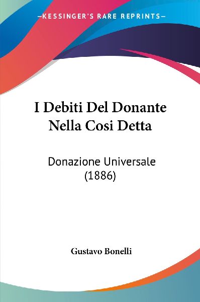 I Debiti Del Donante Nella Cosi Detta