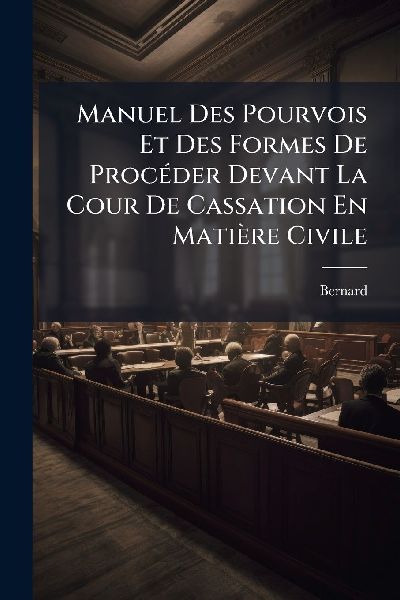 Manuel Des Pourvois Et Des Formes De ProcÃ(c)der Devant La Co...