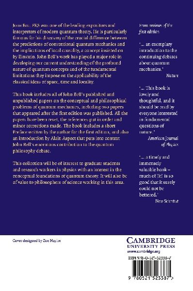 Speakable and Unspeakable in Quantum Mechanics