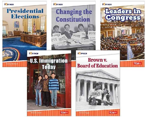 Icivics Grade 5: Leadership & Responsibility 5-Book Set