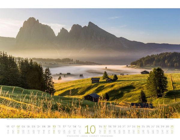 Bergwelt Dolomiten Kalender 2027