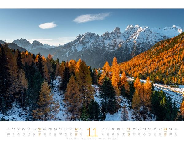 Bergwelt Dolomiten Kalender 2027