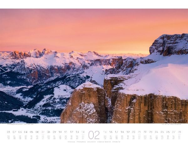 Bergwelt Dolomiten Kalender 2027