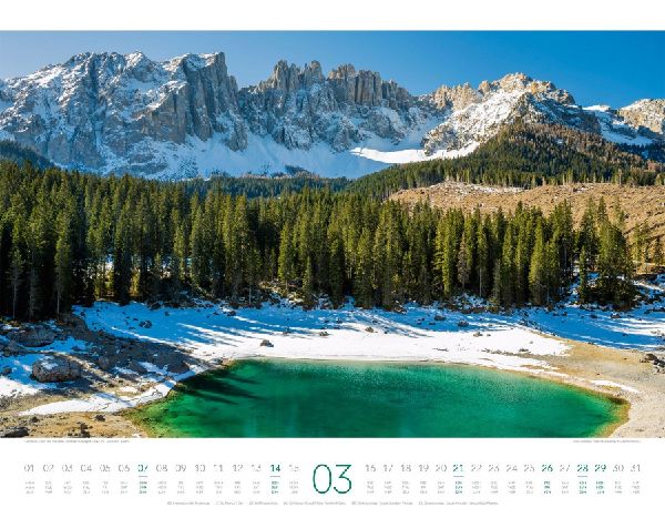 Bergwelt Dolomiten Kalender 2027