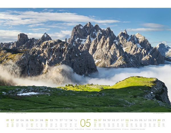Bergwelt Dolomiten Kalender 2027