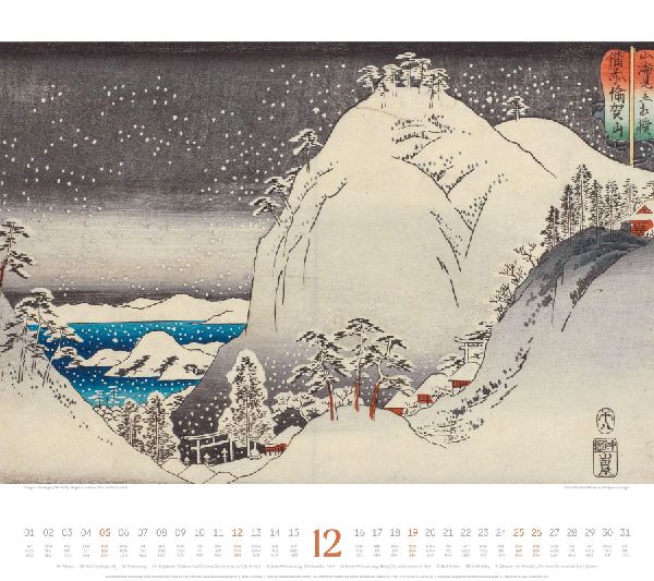 Hokusai Kalender 2027 | Hiroshige, Kuniyoshi, Kunisada