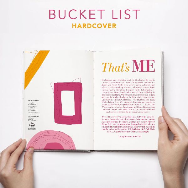 That's Me Bucket List | Das ultimative Bucket List Buch für ein erfülltes Leben | Das Ausfüllbuch für 100 unvergessliche Erlebnisse und Momente | 100 Dinge, die man im Leben getan haben muss