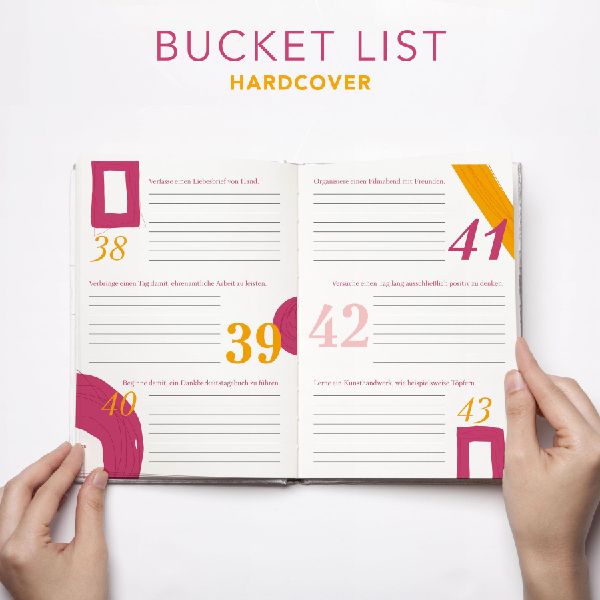 That's Me Bucket List | Das ultimative Bucket List Buch für ein erfülltes Leben | Das Ausfüllbuch für 100 unvergessliche Erlebnisse und Momente | 100 Dinge, die man im Leben getan haben muss