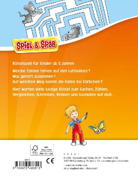 Spiel & Spaß - Vorschul-Rätselspaß für unterwegs