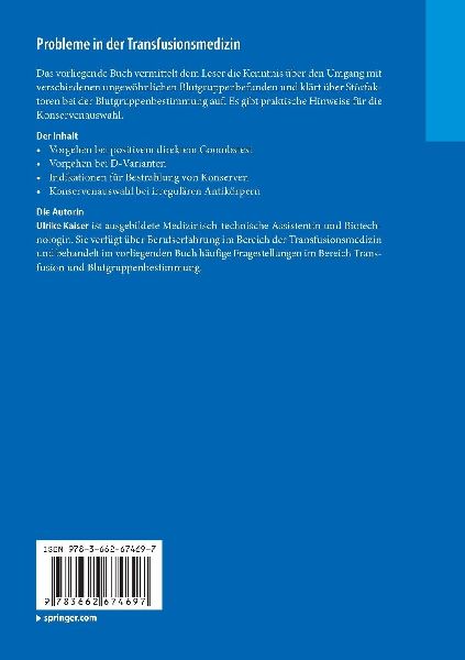 Probleme in der Transfusionsmedizin