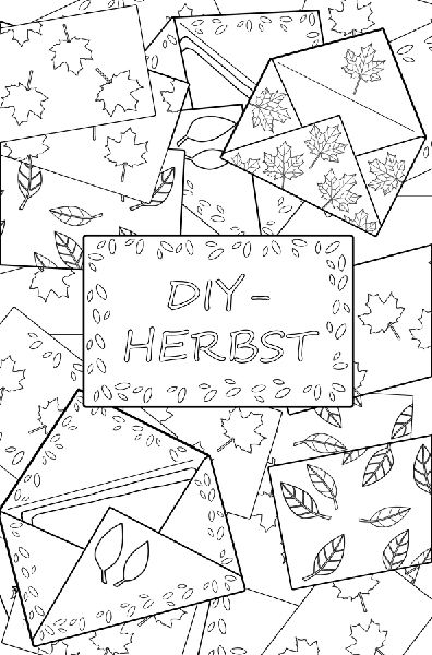 Meine kreative Herbstliebe zum Ausmalen