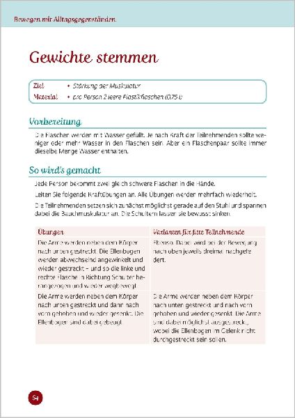 Bewegen mit Alltagsgegenständen
