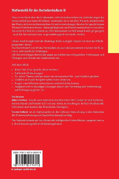 Mathematik für das Bachelorstudium III