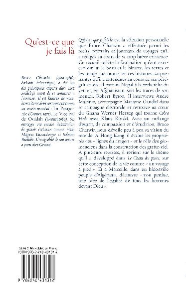 Qu Est-CE Que Je Fais La