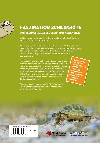 Faszination Schildkröte - das besondere Rätsel-, Mal- und Wissensbuch