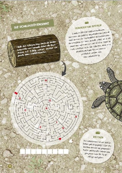 Faszination Schildkröte - das besondere Rätsel-, Mal- und Wissensbuch