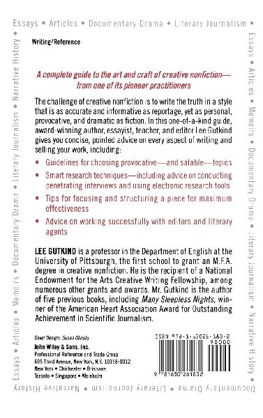 The Art of Creative Nonfiction