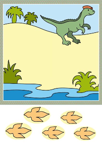 Lass uns basteln - Ausschneiden und kleben ab 3 Jahre - Dinosaurier