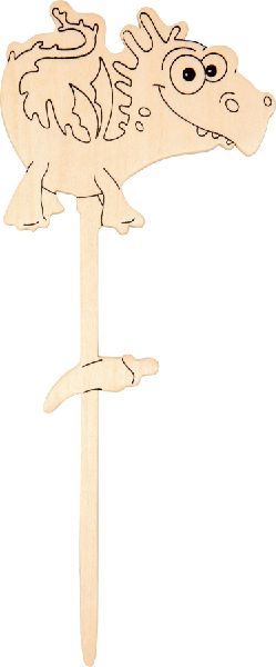 Knatterdrachen aus Holz zum Bemalen