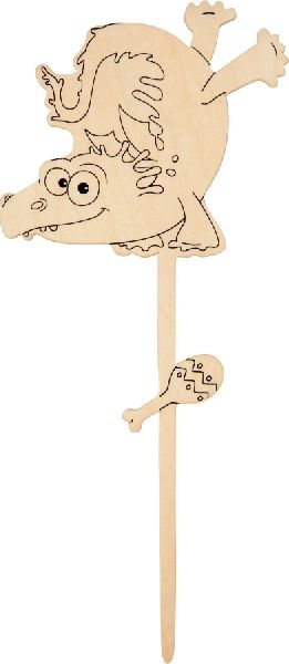 Knatterdrachen aus Holz zum Bemalen