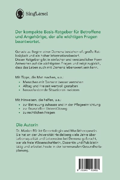 Demenz - der kompakte Ratgeber