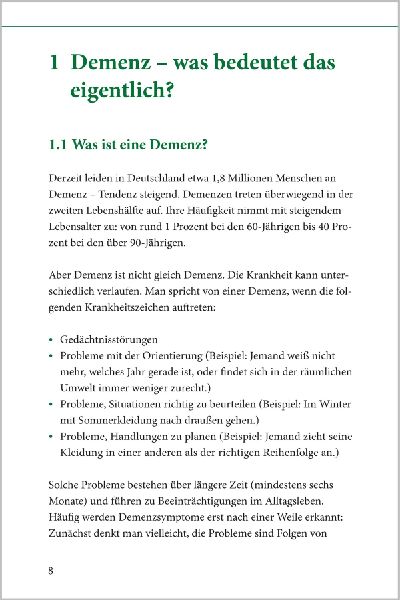 Demenz - der kompakte Ratgeber