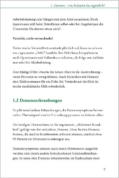 Demenz - der kompakte Ratgeber