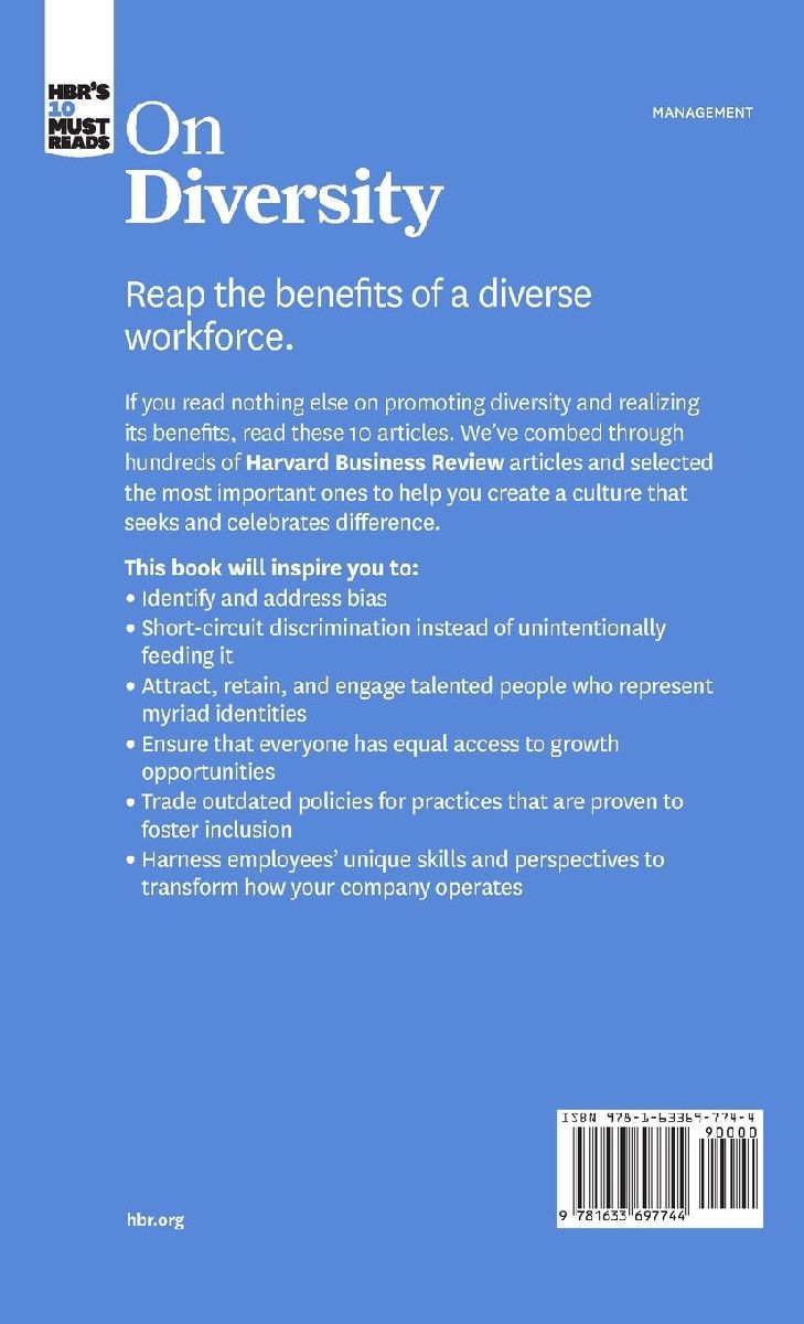 Hbr's 10 Must Reads on Diversity (with Bonus Article Making Differences Matter: A New Paradigm for Managing Diversity by David A. Thomas and Robin J. Ely)