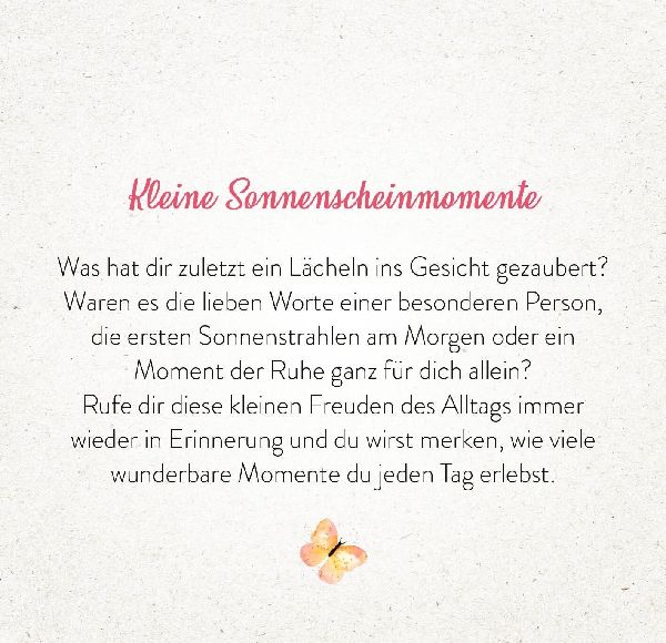 365 Tage Sonne im Herzen