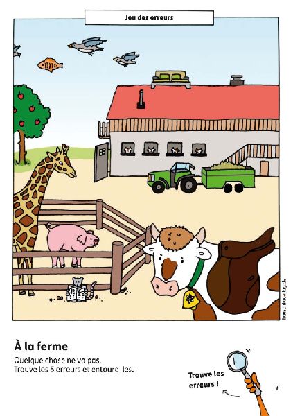 Bloc de maternelle à partir de 4 ans - Trouver les formes, les couleurs, les erreurs - coloriage enfant - cahier vacances 4 ans