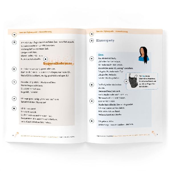 Anybook - Tanz der Tiefseequalle - Stefanie Höfler - Materialien für inklusive Lektürearbeit mit Aufgaben - Lehrerheft