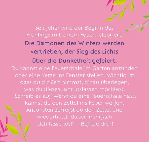 Sonnenschein und Blütenduft