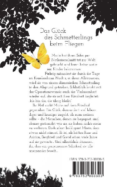 Das Glück des Schmetterlings beim Fliegen
