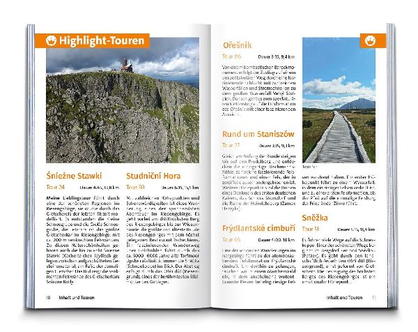 KOMPASS Wanderführer Riesengebirge mit Isergebirge, 55 Touren mit Extra-Tourenkarte