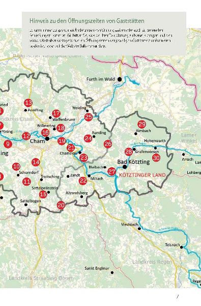 Wanderführer Kötztinger Land & Land der Regenbogen