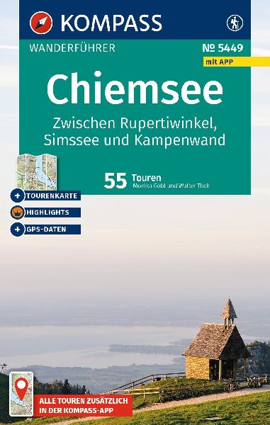 KOMPASS Wanderführer Chiemsee, Zwischen Rupertiwinkel, Simsse...