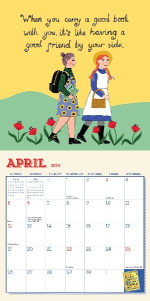 Book Nerd Mini Wall Calendar 2026